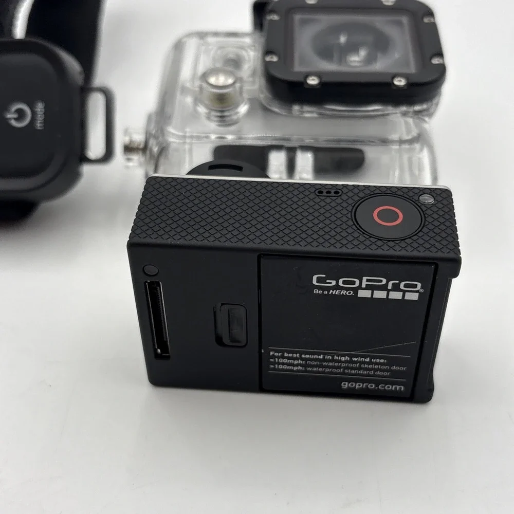 GoPro Hero 3 Silver Camera W/ Extras Remote And Water Case